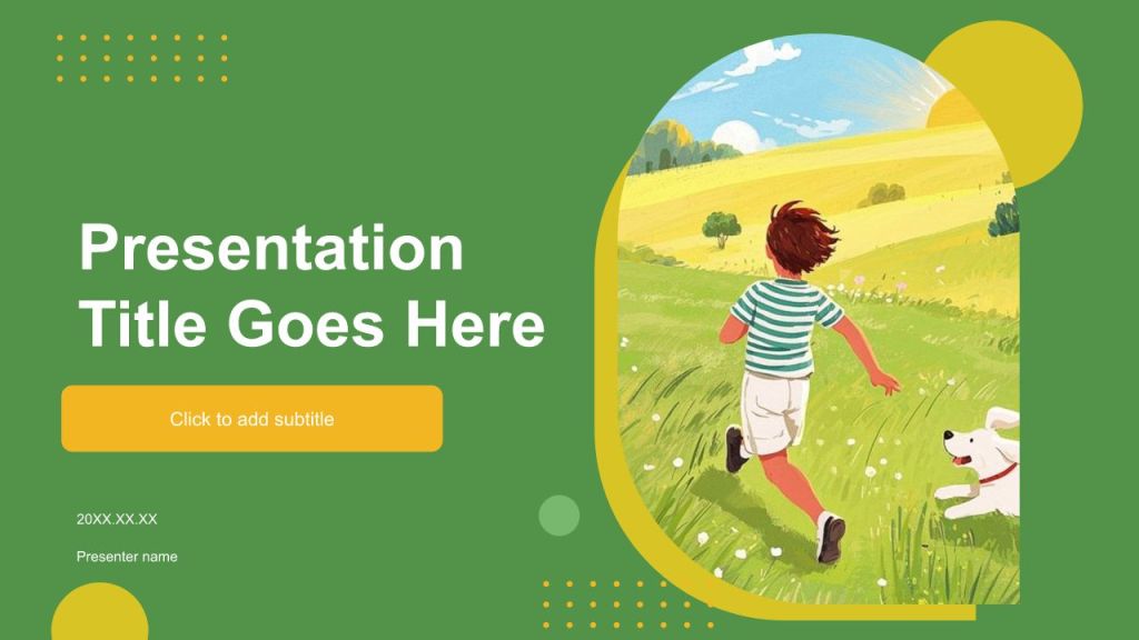 Educational teaching courseware PPT theme