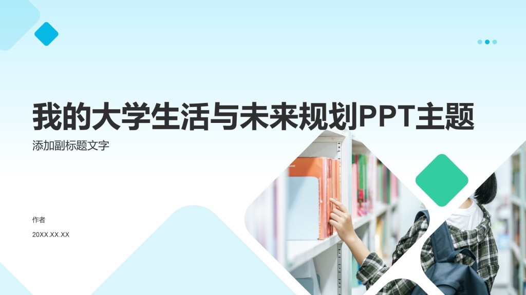 我的大学生活与未来规划PPT主题