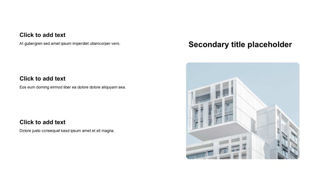 Simple and flat with image list