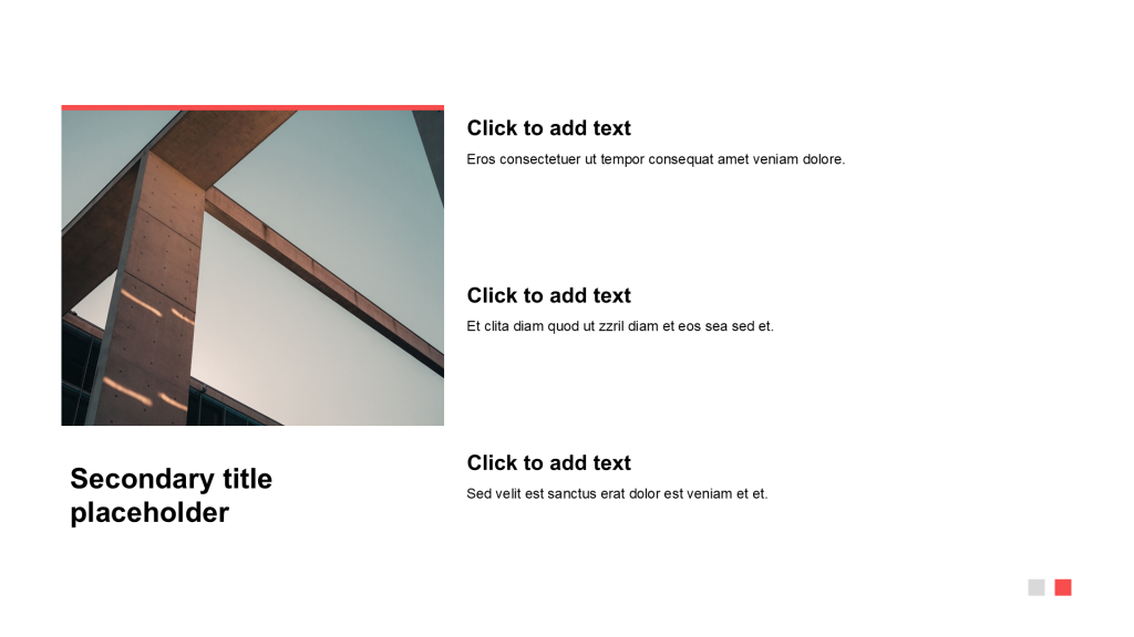 Simple and flat with image list
