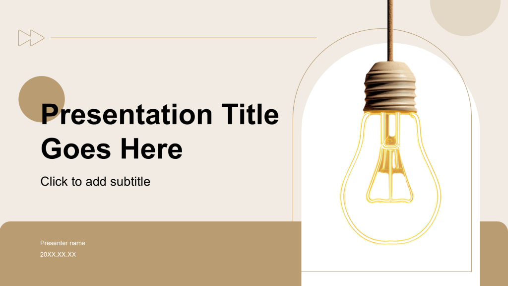 Brown minimalist style education and training PPT theme