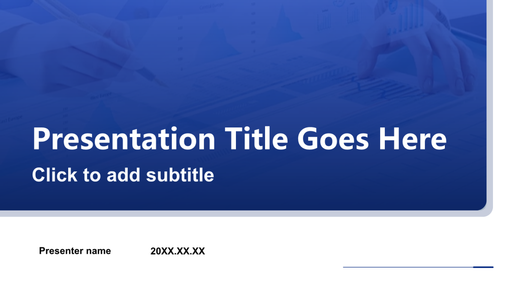Blue Business Style Quarterly Financial and Market Performance Analysis PPT Theme