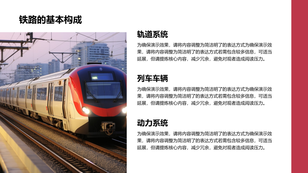 创意风铁路PPT列表