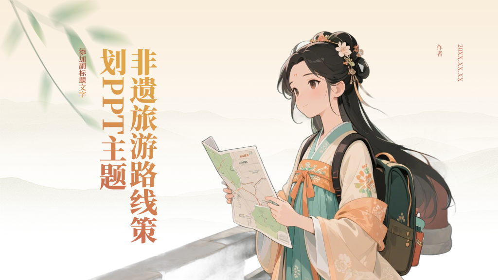 非遗旅游路线策划PPT主题