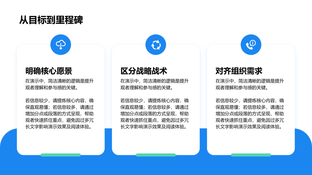 创意风项目目标PPT列表