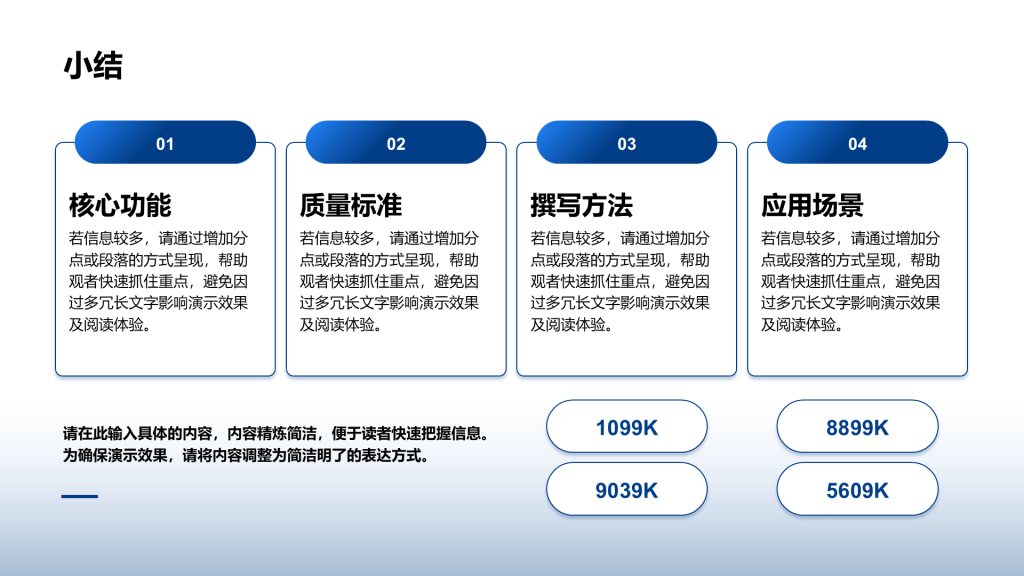 创意风小结PPT列表