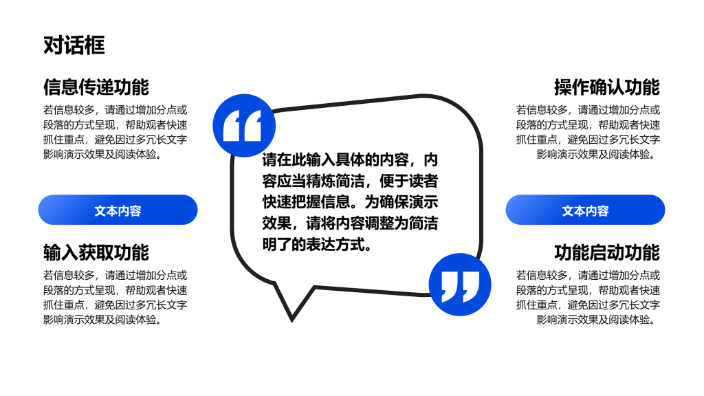 创意风对话框PPT列表