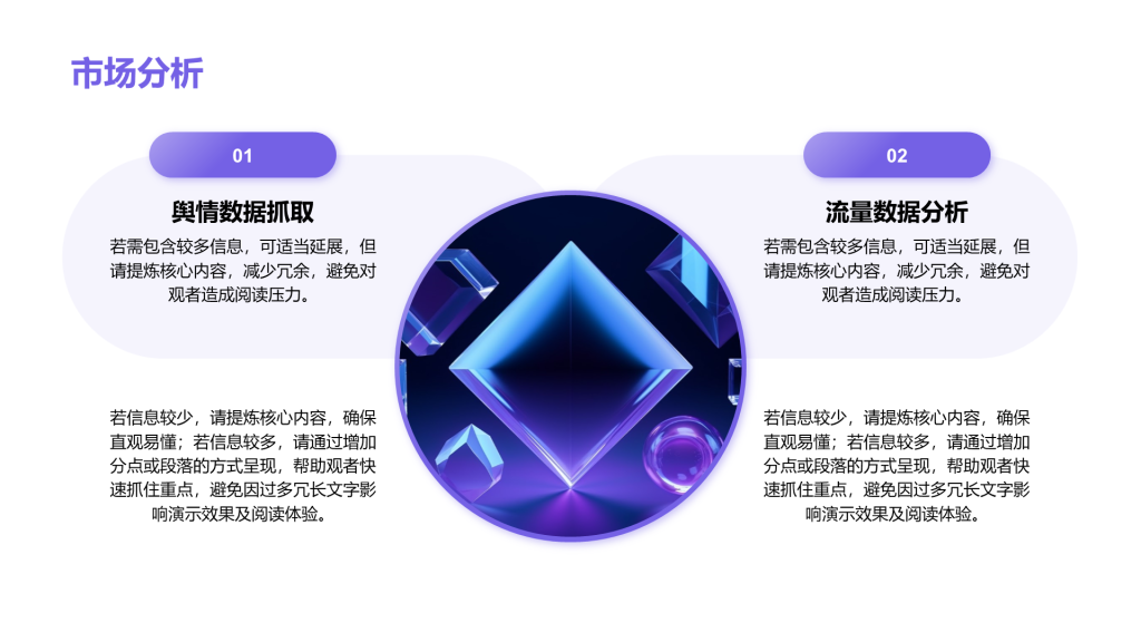 创意风市场分析PPT矩阵