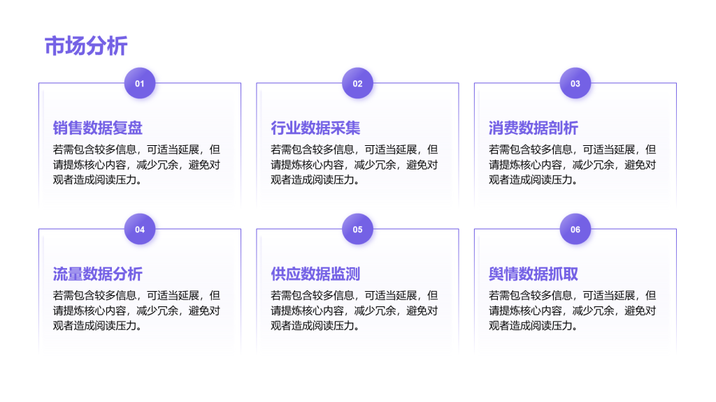 创意风市场分析PPT矩阵