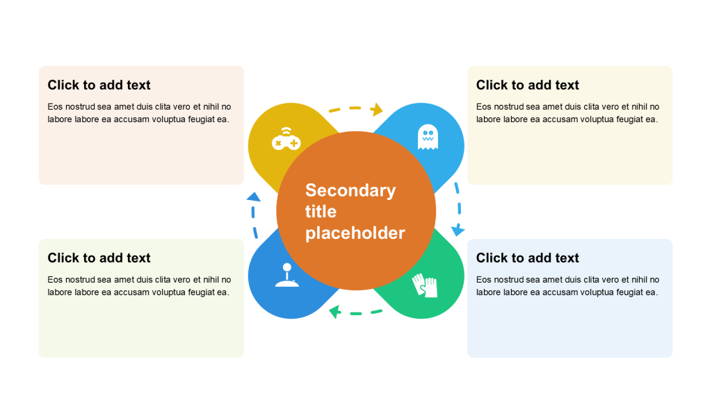 卡通风纯文字循环