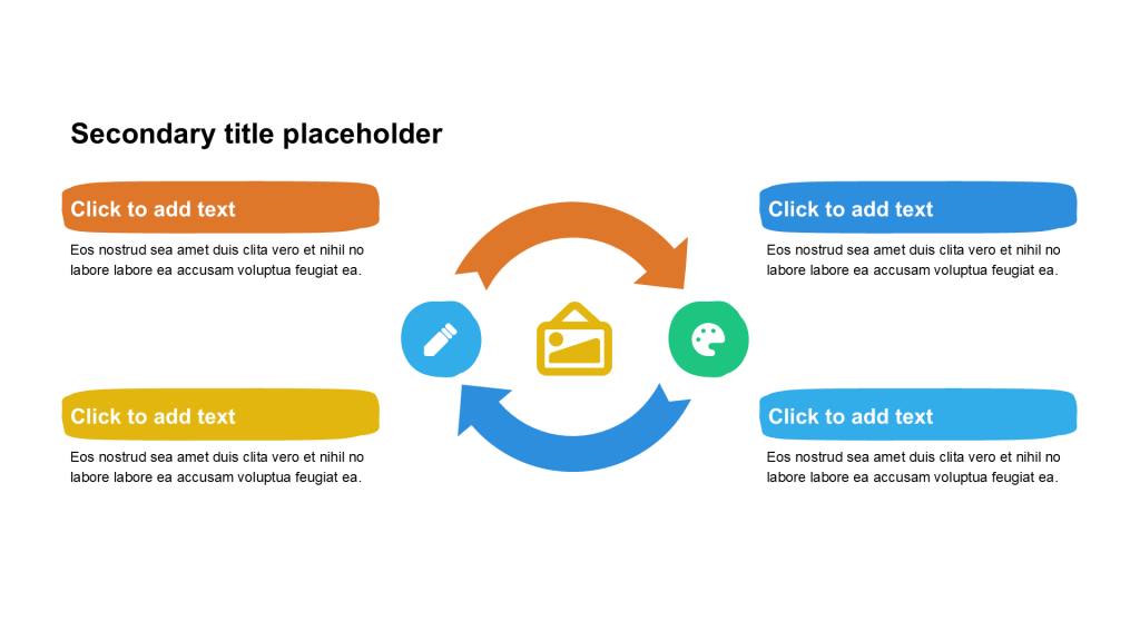 卡通风纯文字循环