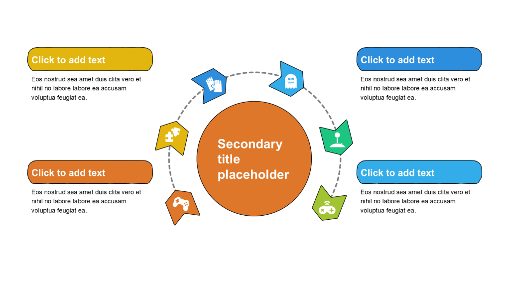 卡通风纯文字循环