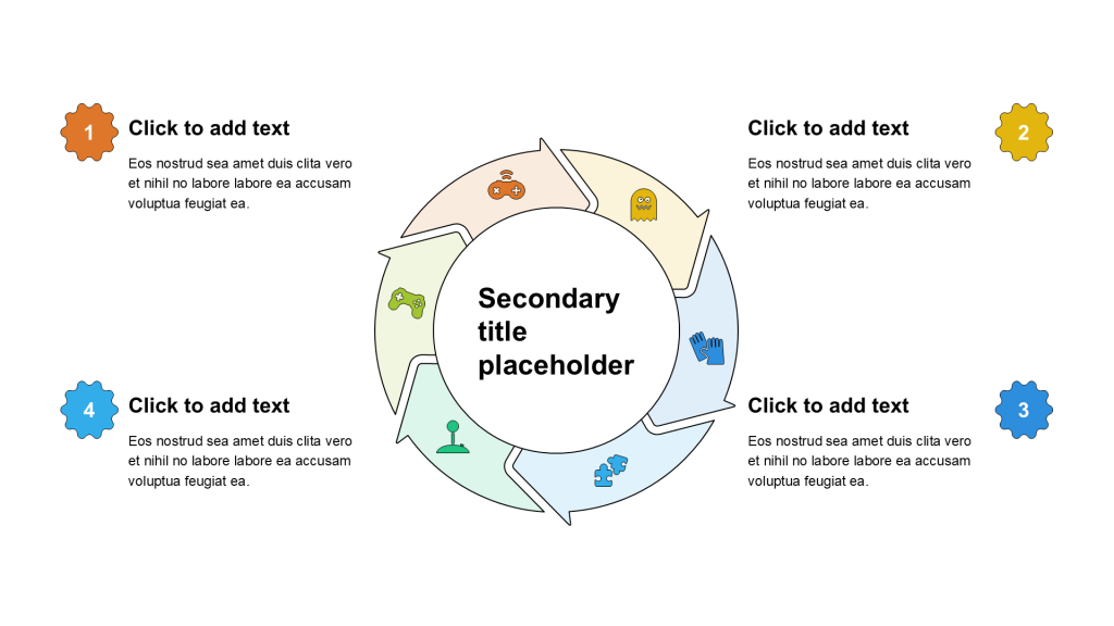 卡通风纯文字循环