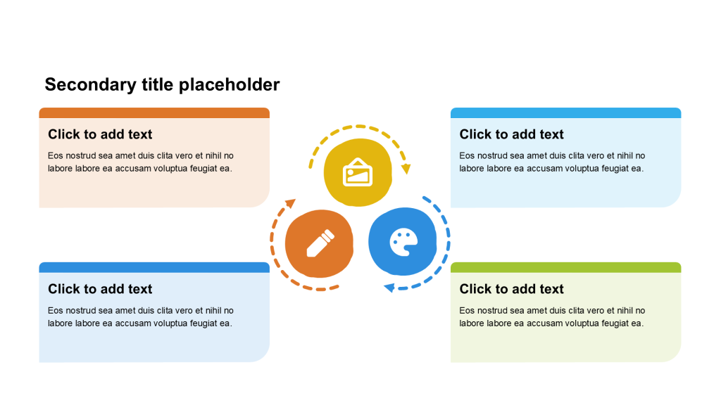 卡通风纯文字循环