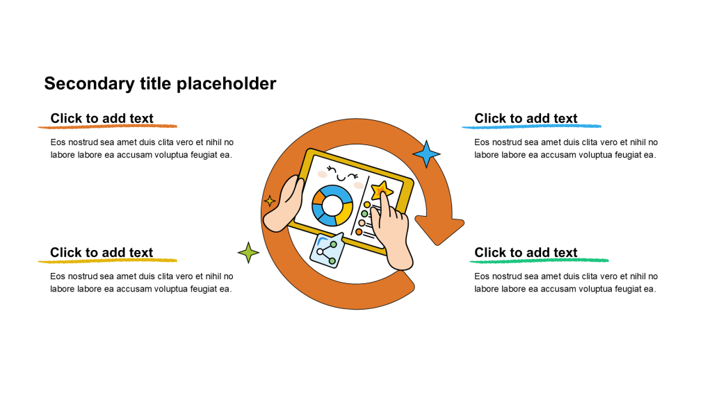 卡通风纯文字循环