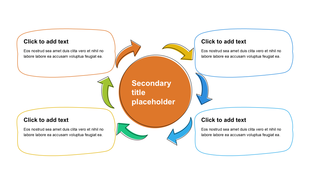 卡通风纯文字循环