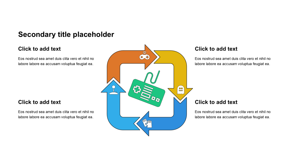 卡通风纯文字循环