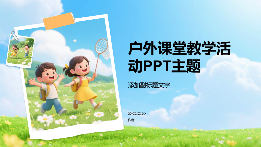 户外课堂教学活动PPT主题