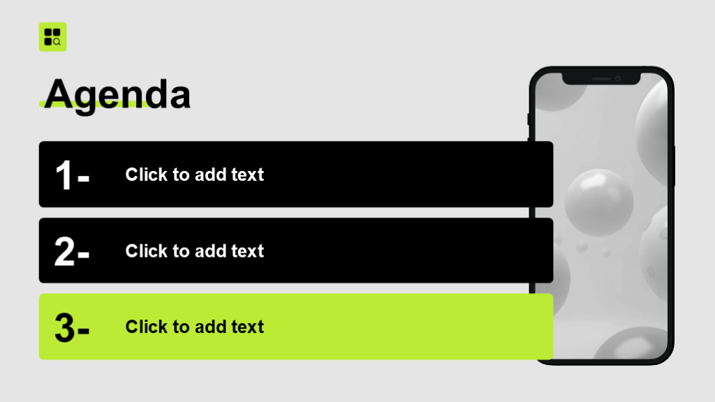 现代商务风纯文字PPT目录