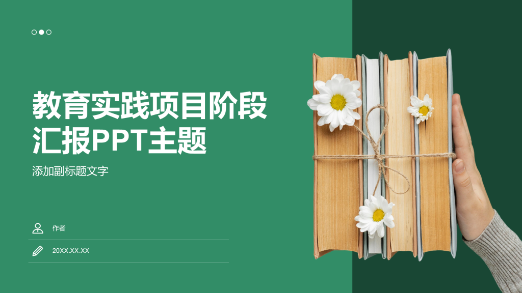 教育实践项目阶段汇报PPT主题
