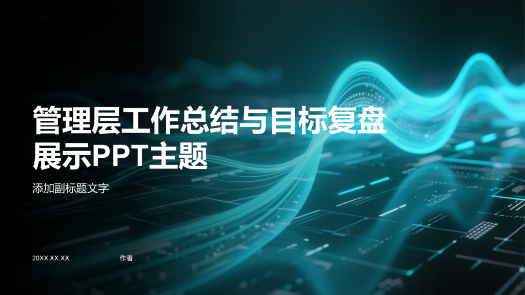 管理层工作总结与目标复盘展示PPT主题