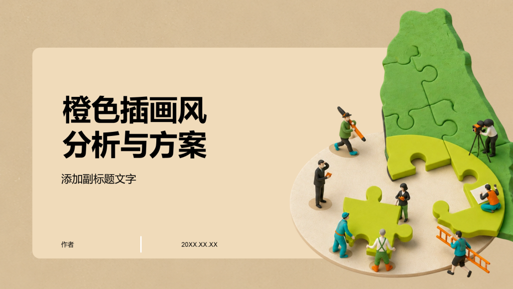 橙色插画风分析与方案