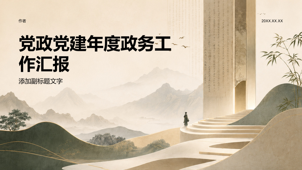 党政党建年度政务工作汇报