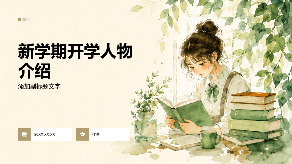新学期开学人物介绍