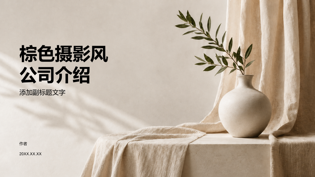 棕色摄影风公司介绍